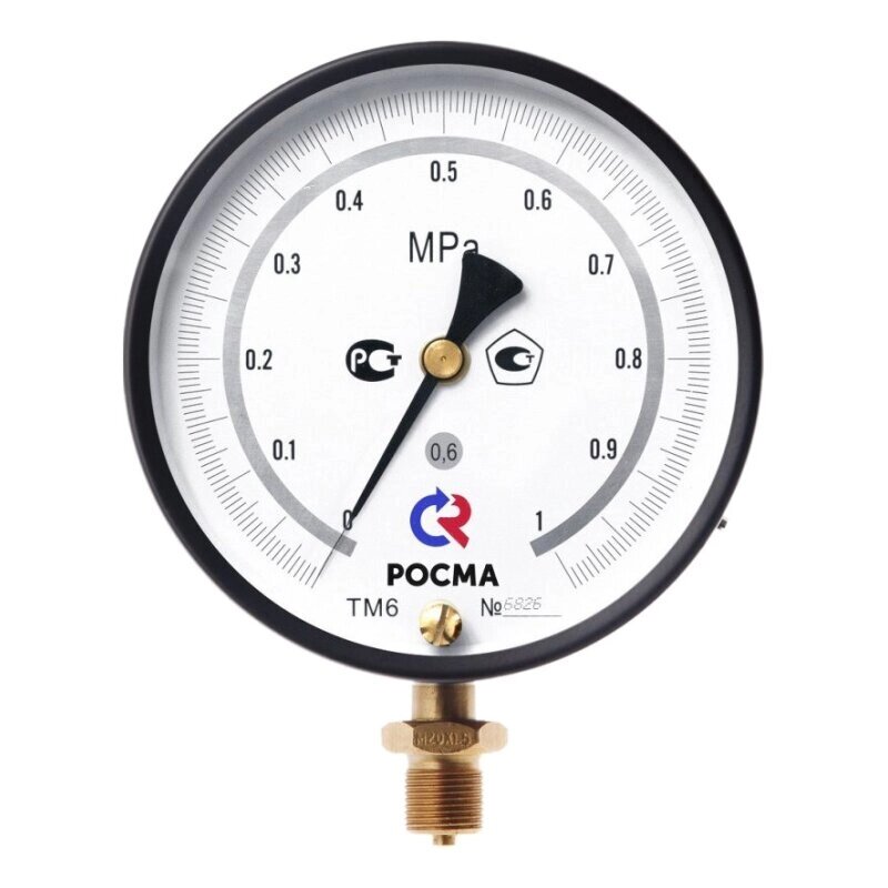 ТМ-610РМТИ. 00(0-0,16MPa)М20х1,5.100C. 1,0 Манометр точных измерений от компании ООО Партнер - фото 1