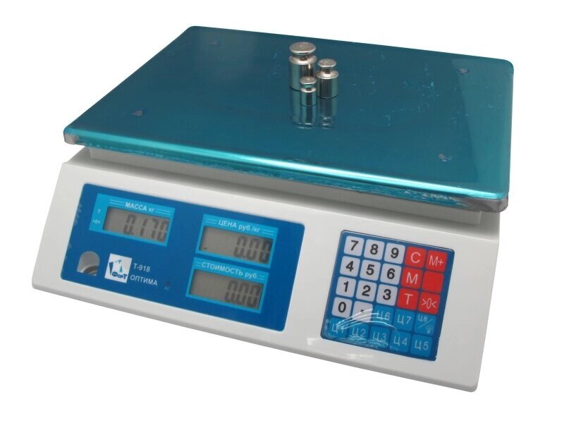 Весы торговые  ФорТ-Т 918 (32; 5) LCD Оптима от компании ООО Партнер - фото 1