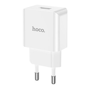 Адаптер постоянного тока Hoco C106A, 1гн. USB 5В,2,1А, белый