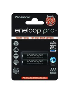 Аккумулятор AAA 1.2V, 930 mAh Ni-Mh Panasonic Eneloop Pro BL-2