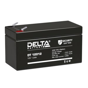 Аккумулятор свинцово-кислотный 12V, 1,2 Ah DT12012 "Delta"