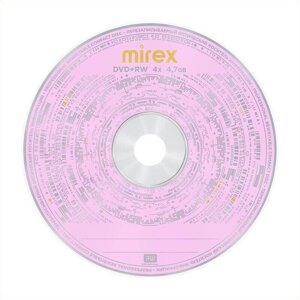 Диск DVD+RW mirex brand 4X 4,7GB bulk 50