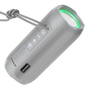 Колонка портативная Borofone BR21 Bluetooth 5.0, USB, FM, серый