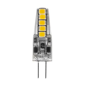 Лампа светодиодная капсульного типа JC-SILICON G4 12 В 2 Вт 6500 K холодный свет (силикон) Rexant"