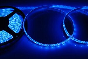 LED лента силикон, 8 мм, IP65, SMD 2835, 60 LED/m, 12 V, цвет свечения синий "Lamper"
