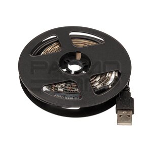 Лента LED с USB коннектором 5в, 10мм, IP65, SMD 5050, 60 LED на 1м (RGB) lamper"