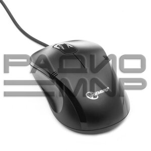 Мышь компьютерная "Gembird" MOP-100, USB, 2кн. колесо кнопка, 1000DPI, кабель 1,45м (чёрный)