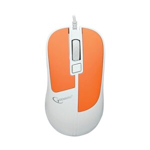 Мышь компьютерная "Gembird" MOP-410-O, USB, 3кн. колесо кнопка, soft touch, 1600DPI, кабель 1,5м, оранжевый