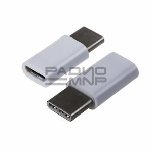 Переходник шт. USB Type-C - гн. micro USB (B) Rexant"
