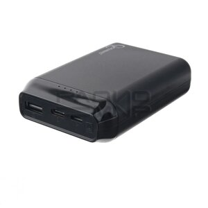 Портативный аккумулятор 10000mAh 2гн. USB 5V, Type-C, 2,1A (чёрный) GPB-101 "Gembird"