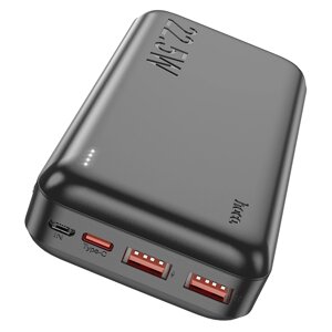 Портативный аккумулятор 20000mAh 2гн. USB 5V, 3,0A Type-C J101A, чёрный "Hoco"