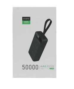 Портативный аккумулятор 50000mAh 3гн. USB, Type-C 5V, 2.1А, чёрный "Maimi" Mi9
