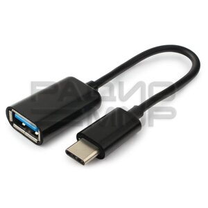 Шнур USB OTG (шт. type-C - гн. USB а) 20см "cablexpert"