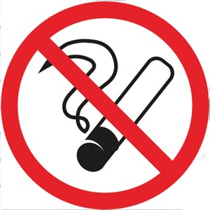 Табличка ПВХ информационный знак "Курить запрещено" 200х200мм "Rexant"