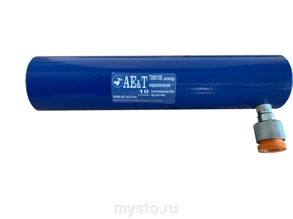 Ae&T Цилиндр гидравлический 10 тонн Aе&T T06010B, прямого действия, 140мм от компании Оборудование для автосервиса и АЗС "Т-ind" доставка в регионы - фото 1