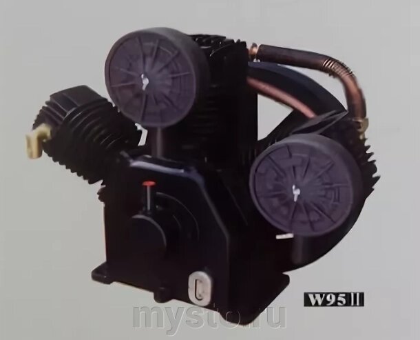 Блок для компрессора Remeza W95II-10, 7.5 кВт, 900 л/мин, компрессорная головка от компании Оборудование для автосервиса и АЗС "Т-ind" доставка в регионы - фото 1