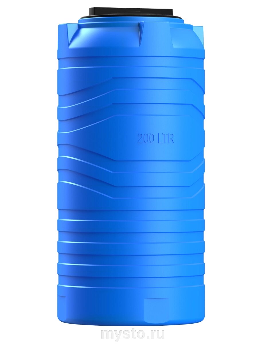 Цилиндрическая емкость для воды и топлива Polimer-Group N 200, 200 литров от компании Оборудование для автосервиса и АЗС "Т-ind" доставка в регионы - фото 1