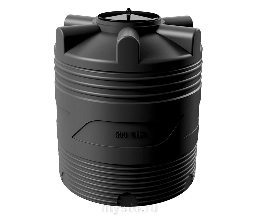 Цилиндрическая емкость для воды и топлива Polimer-Group V 500 BK, 500л от компании Оборудование для автосервиса и АЗС "Т-ind" доставка в регионы - фото 1