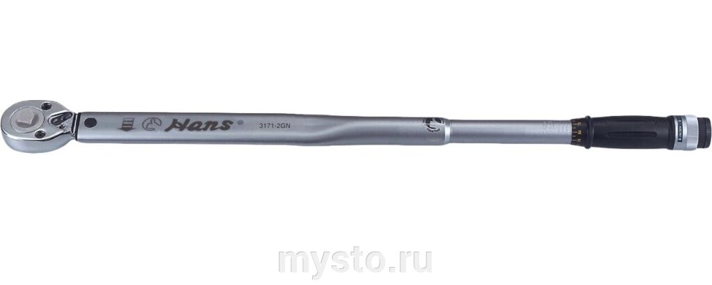 Динамометрический ключ Hans 3171-2GN, предельный, 20-110 Нм, 3/8" от компании Оборудование для автосервиса и АЗС "Т-ind" доставка в регионы - фото 1