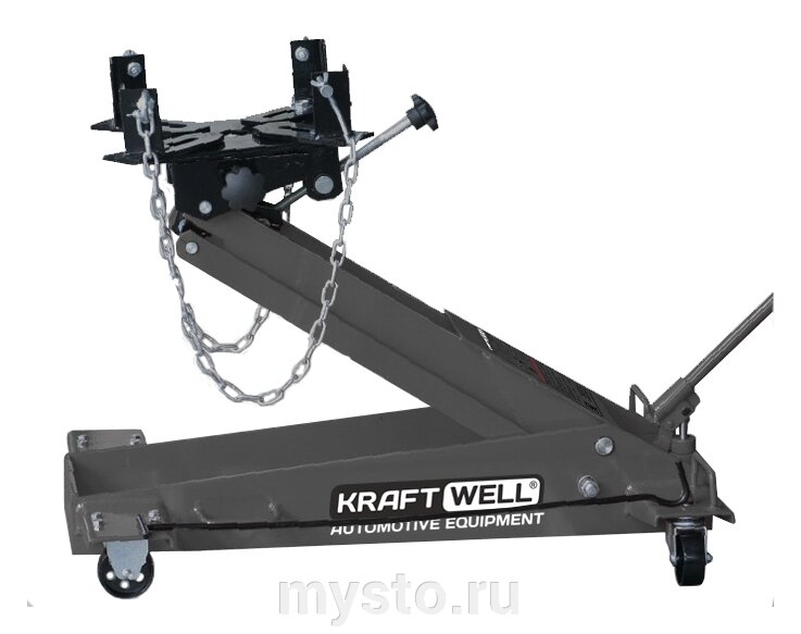 Домкрат трансмиссионный гидравлический 1,5 тонны KraftWell KRWLTJ1.5 от компании Оборудование для автосервиса и АЗС "Т-ind" доставка в регионы - фото 1