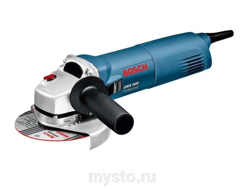 Электрическая угловая шлифмашинка Bosch GWS 1400 0.601.824.800 от компании Оборудование для автосервиса и АЗС "Т-ind" доставка в регионы - фото 1