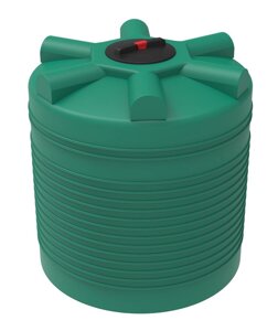 Емкость цилиндрическая ЭкоПром ЭВЛ 1000, 1000 литров, зелёная