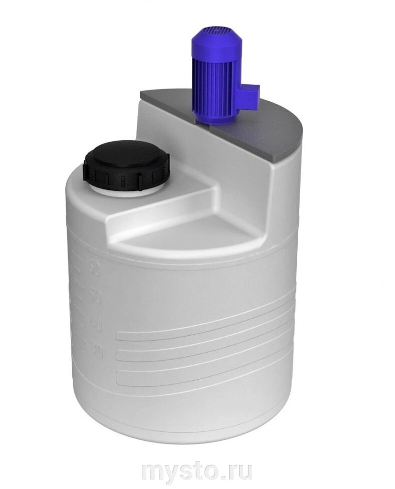 Емкость дозировочная ЭкоПром 60, 1.3 г/см3, с пропеллерной мешалкой, 60 литров от компании Оборудование для автосервиса и АЗС "Т-ind" доставка в регионы - фото 1