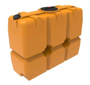 Емкость прямоугольная ЭкоПром SK 2000, 2000 литров, оранжевая