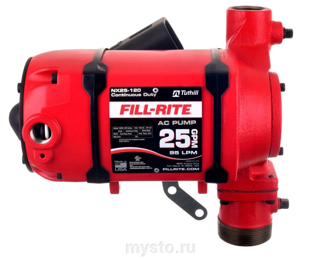 Fill-Rite Насос для перекачки бензина, дизельного топлива, керосина FILL-RITE NX3205E, 95 л/мин, 12 В от компании Оборудование для автосервиса и АЗС "Т-ind" доставка в регионы - фото 1