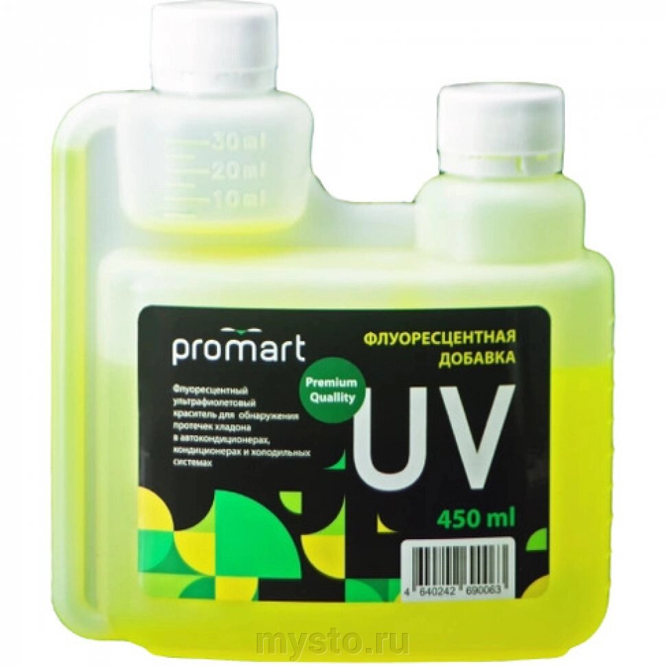 Garopt Добавка UV для поиска утечек фреона Promart UV, 450мл от компании Оборудование для автосервиса и АЗС "Т-ind" доставка в регионы - фото 1