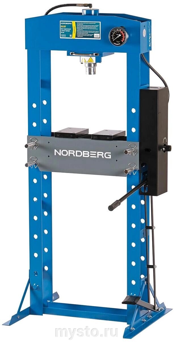 Гидравлический напольный пресс 30 тонн Nordberg N3630F, ручной/ножной от компании Оборудование для автосервиса и АЗС "Т-ind" доставка в регионы - фото 1