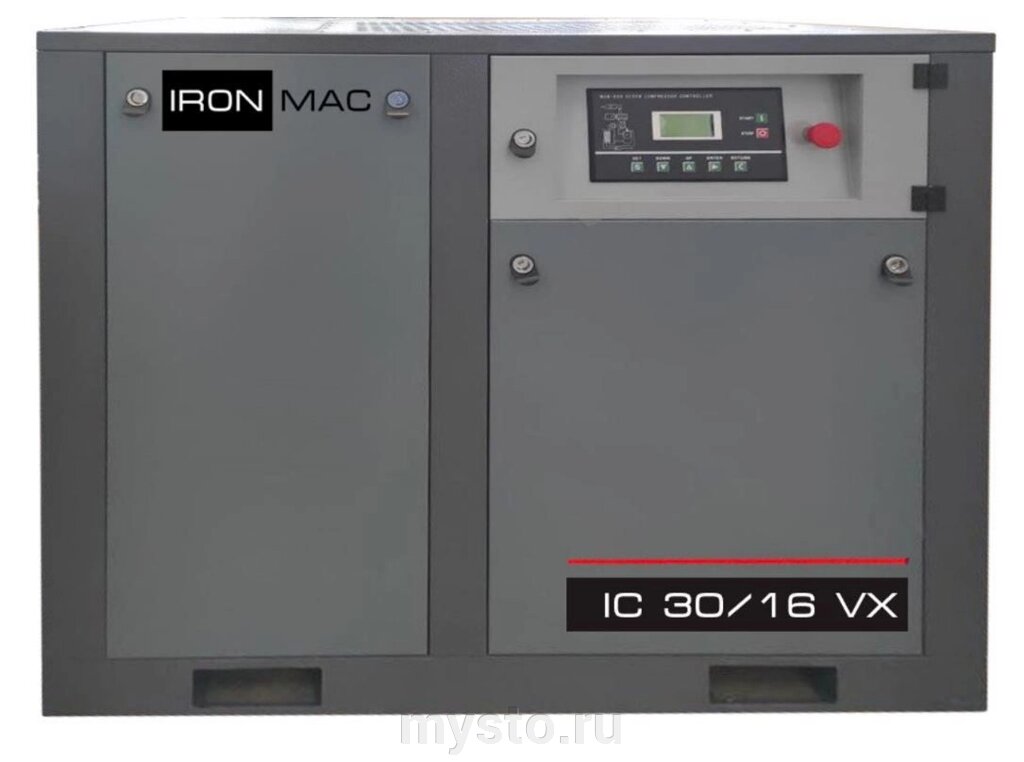 IRONMAC Винтовой компрессор IronMac IC 20/16 VX, прямой привод, 16 бар, IP23, 1030л/мин от компании Оборудование для автосервиса и АЗС "Т-ind" доставка в регионы - фото 1