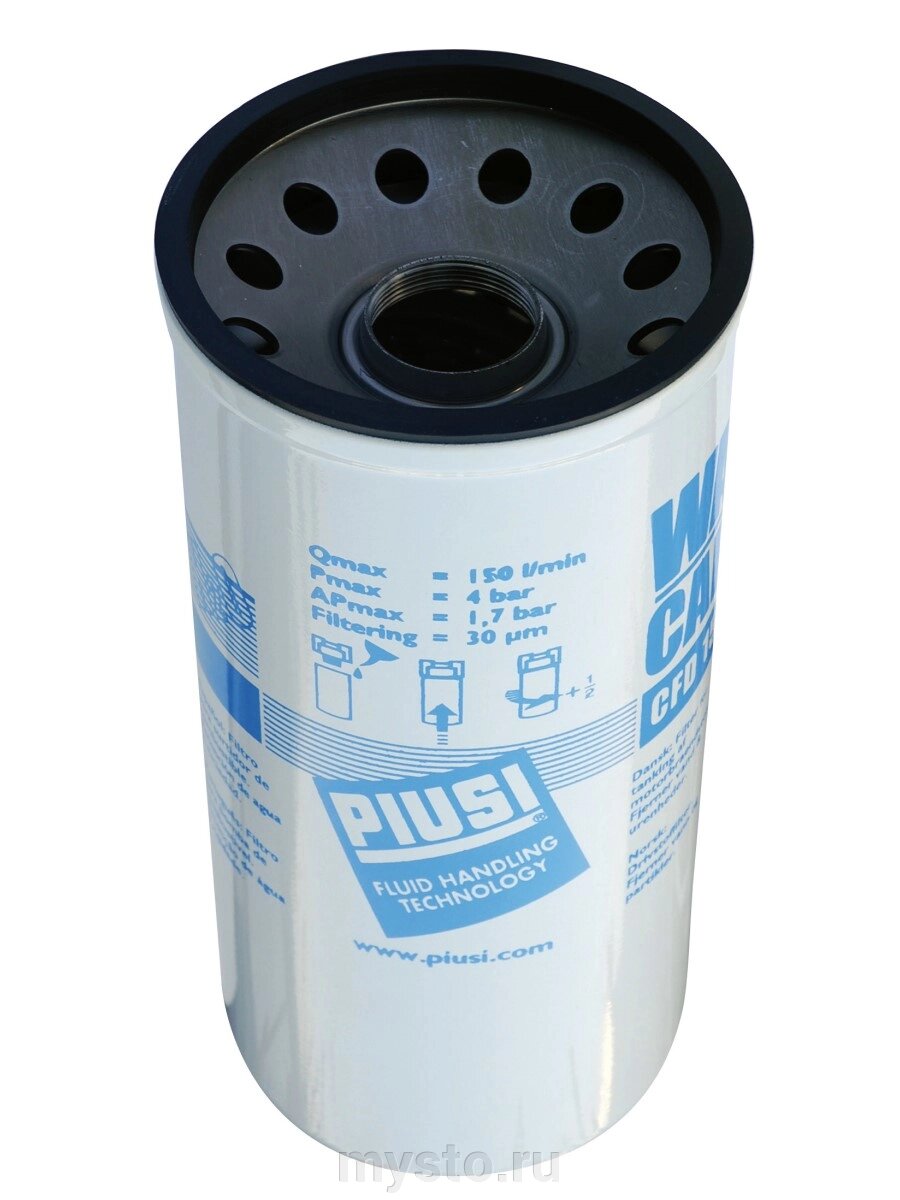 Картридж фильтра водопоглощающий PIUSI F00611020 для дизеля, 150 л/мин, 30 мкм от компании Оборудование для автосервиса и АЗС "Т-ind" доставка в регионы - фото 1