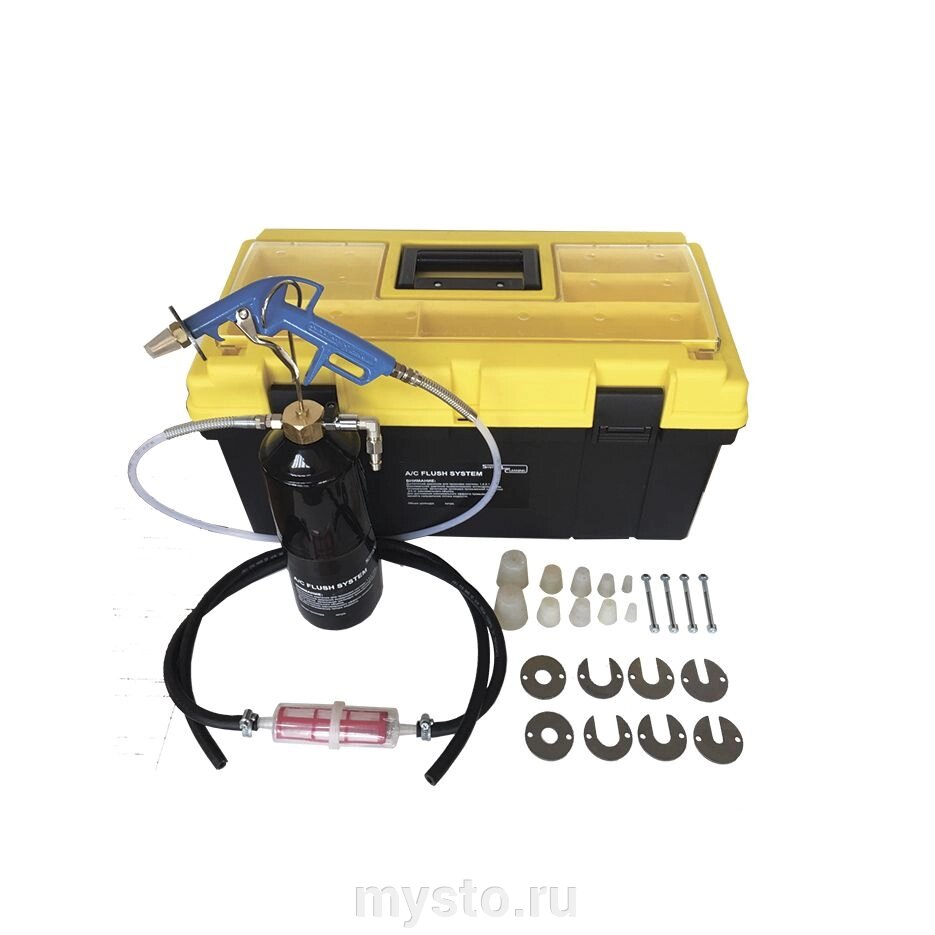 Комплект для промывки системы кондиционирования SMC AFS02+ A/C Flush System, 2 л. от компании Оборудование для автосервиса и АЗС "Т-ind" доставка в регионы - фото 1