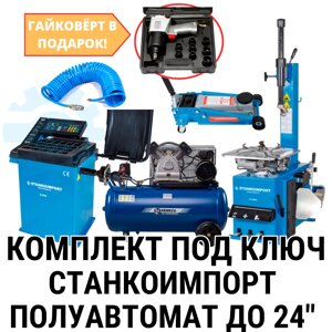 Комплект оборудования для шиномонтажа на базе Станкоимпорт до 24" на 220В