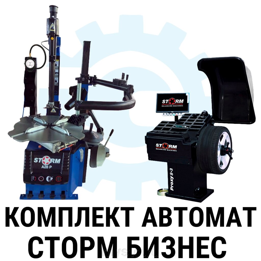 Комплект оборудования для шиномонтажа СТОРМ Бизнес, автомат от компании Оборудование для автосервиса и АЗС "Т-ind" доставка в регионы - фото 1