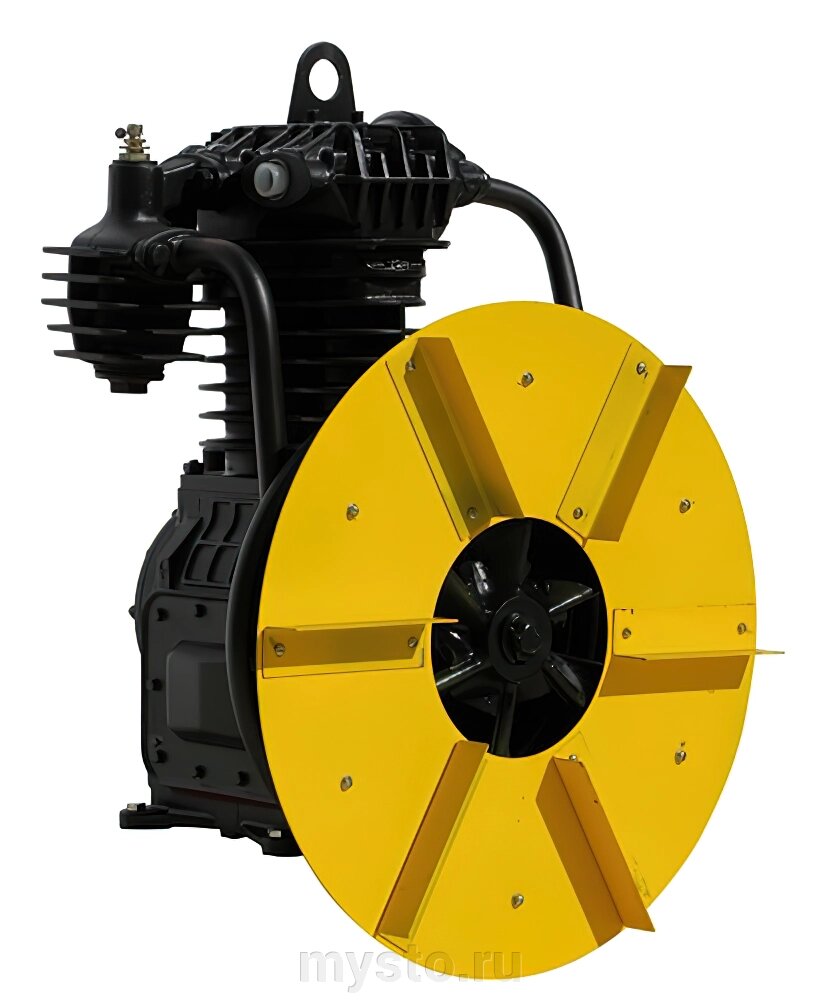 Компрессорная головка АСО Бежецк К22 (С415М. 01), ременной привод, 7.5 кВт, 900 л/мин от компании Оборудование для автосервиса и АЗС "Т-ind" доставка в регионы - фото 1