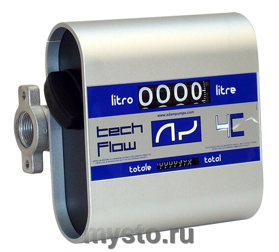 Механический счетчик топлива Adam Pumps TECH FLOW 4D "S" TF4S1 120 л. мин, расходомер топлива от компании Оборудование для автосервиса и АЗС "Т-ind" доставка в регионы - фото 1