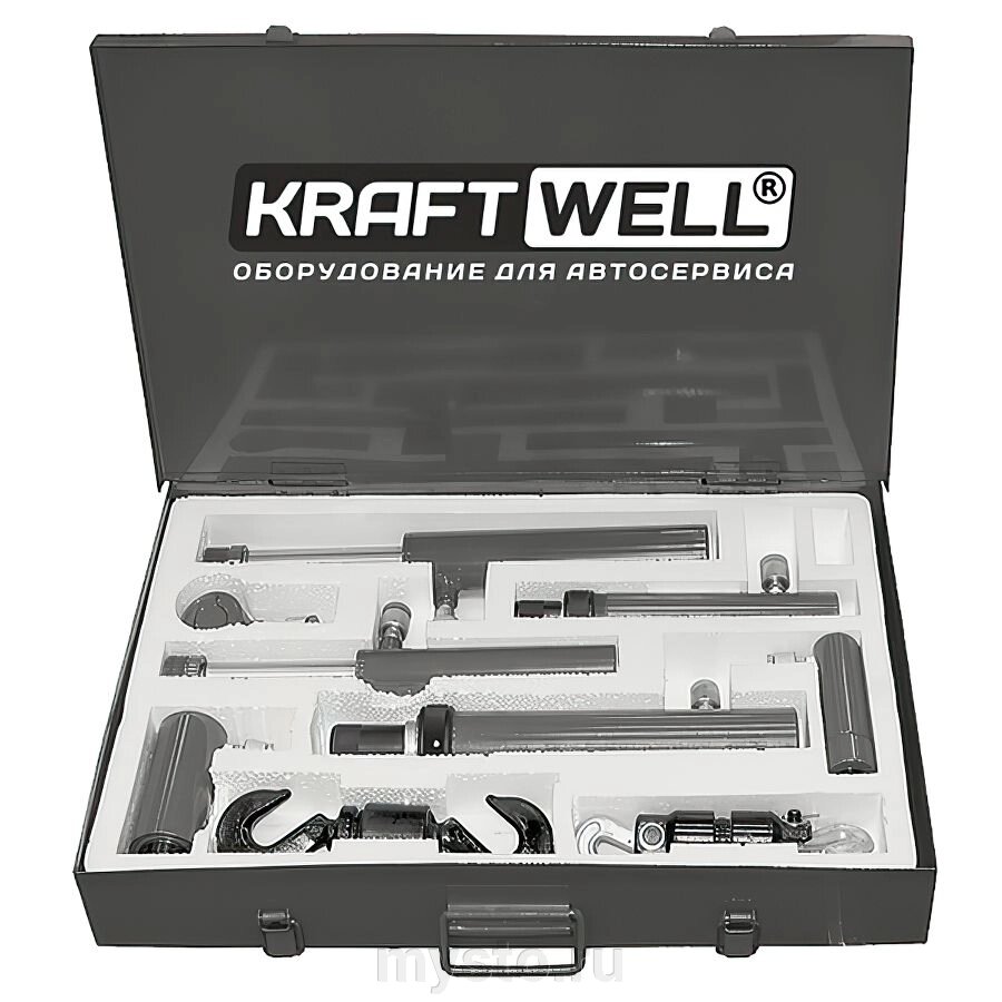 Набор гидроцилиндров 2-10 тонн KraftWell KRWHCS от компании Оборудование для автосервиса и АЗС "Т-ind" доставка в регионы - фото 1