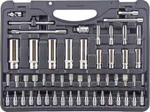 Набор инструментов JTC JTC-S110B-B72, 110 предметов, с трещоткой, в кейсе, 1/2", 1/4"