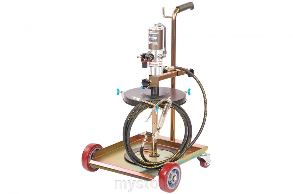 Нагнетатель смазки Nordberg NO5030, пневматический, для подачи смазки из бочек на 60 литров от компании Оборудование для автосервиса и АЗС "Т-ind" доставка в регионы - фото 1