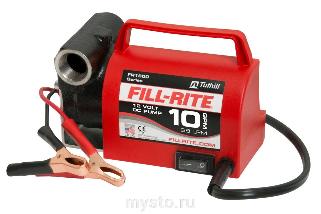 Насос для дизельного топлива с фильтром Fill-Rite FR1612, 12 вольт, 38 л/мин от компании Оборудование для автосервиса и АЗС "Т-ind" доставка в регионы - фото 1