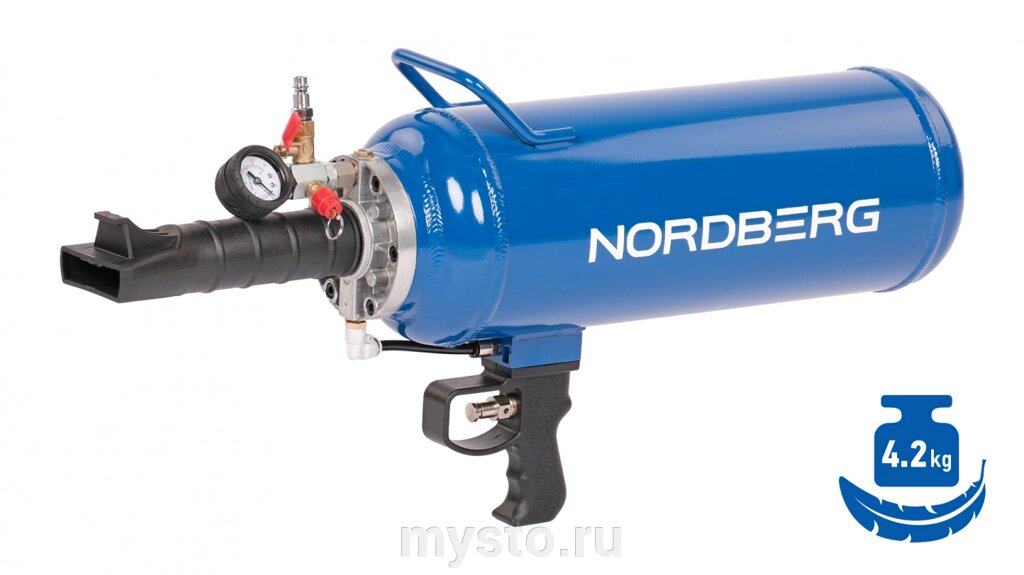 Nordberg Бустер автоматический для накачки шин NORDBERG CH2AL, 9л, алюминиевый от компании Оборудование для автосервиса и АЗС "Т-ind" доставка в регионы - фото 1
