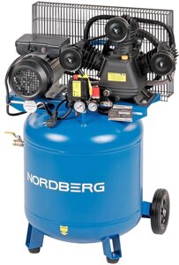 Nordberg Поршневой компрессор NORDBERG NCEV100/360, ременной привод, масляный, 360 л/мин, 220В