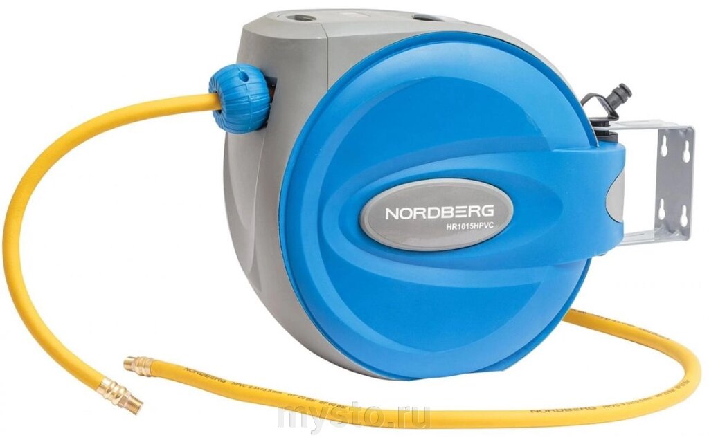 Nordberg Шланг для раздачи сжатого воздуха NORDBERG HR1015HPVC, 9,5х15,5мм, на катушке, 15м от компании Оборудование для автосервиса и АЗС "Т-ind" доставка в регионы - фото 1