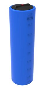 Цилиндрическая емкость для воды и топлива ЭкоПром VD 400, 400 литров, синяя
