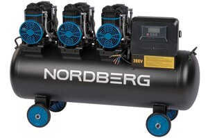 Nordberg Поршневой компрессор NORDBERG NCEO100/750, ременной привод, безмасляный, 750 л/мин, 380В