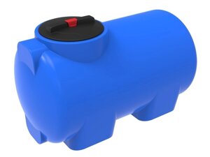 Цилиндрическая емкость для воды и топлива ЭкоПром H300, 300 литров, синяя