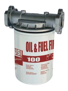 Фильтр-сепаратор PIUSI F09149020 для дизельного топлива, масла, 1" BSP, 5 мкм, 100л/мин