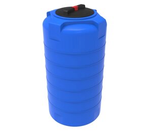Цилиндрическая емкость для воды и топлива ЭкоПром Т500, 500 литров, синяя